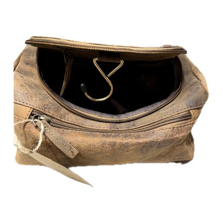Trousse de toilette en cuir véritable, idée cadeau homme Nîmes